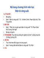 Nội dung môn học điện tử công suất phần 1 