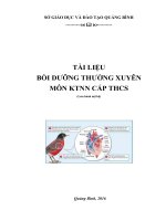 Tài liệu Bồi dưỡng thường xuyên giáo viên môn KTNN cấp THCS năm học 2016-2017