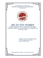 ĐỒ ÁN TỐT NGHIỆP PHẦN MỀM QUẢN LÝ HỒ SƠ ĐẢNG VIÊN TRƯỜNG TRUNG CẤP KỸ THUẬT & NGHIỆP VỤ NAM SÀI GÒN