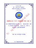 Giải pháp nâng cao chất lượng dịch vụ thẻ tại ngân hàng thương mại cổ phần á châu chi nhánh huế 