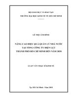 Tài liệu luận văn Nâng Cao Hiệu Quả Quản Lý Nhà Nước Tại Tổng Công Ty