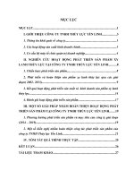 Bao cao thuc tap NGHIÊN CỨU HOẠT ĐỘNG PHÁT TRIỂN SẢN PHẨM XY LANHTHỦY LỰC TẠI CÔNG TY TNHH THỦY LỰC YẾN LINH