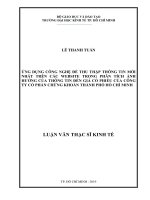 Tài liệu luận văn Ứng Dụng Công Nghệ Để Thu Thập Thông Tin Mới Nhất Trên Các Website