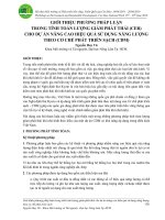 Giới thiệu phương pháp luận trong tính toán lượng giảm phát thải (CER) cho dự án nâng cao hiệu quả sử dụng năng lượng theo cơ chế phát triển sạch (CDM)