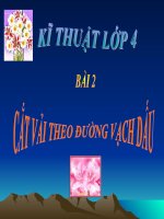 Bài 2. Cắt vải theo đường vạch dấu