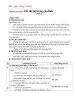 giáo án TNXH lớp 2 (học kỳ 1) sách chân trời sáng tạo