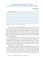 Sự phát triển quan điểm của Đảng ta về mô hình chủ nghĩa xã hội trong văn kiện đại hội XI