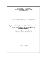 Đề tài nghiên cứu khoa học cấp trường nghiên cứu lý thuyết và thực tiễn chiến lược cạnh tranh của các doanh nghiệp việt nam trong lĩnh vực công nghệ thông tin 