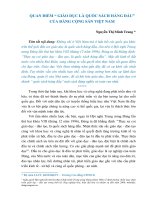 Quan điểm “giáo dục là quốc sách hàng đầu” của Đảng Cộng sản Việt Nam