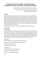 Nghiên cứu chế tạo robot tự hành sử dụng cảm biến siêu âm và ứng dụng vào làm sạch bề mặt