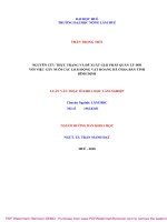 Luận văn Thạc sĩ Khoa học Lâm nghiệp: Nghiên cứu thực trạng và đề xuất giải pháp quản lý đối với việc gây nuôi các loài động vật hoang dã ở địa bàn tỉnh Bình Định