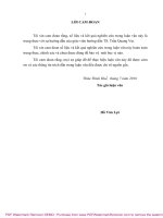 Luận văn Thạc sĩ Khoa học Nông nghiệp: Nghiên cứu một số đặc điểm sinh học của vi khuẩn Salmonella gây bệnh trên vịt nuôi tại huyện Hoài Nhơn, tỉnh Bình Định