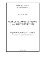 Quản lý nhà nước về thương mại điện tử ở việt nam 