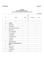 Biểu mẫu: Thuyết minh chi khắc phục hậu quả thiên tai