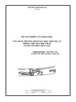 Ung dung phuong phap day hoc theo du an trong viecday hoc phan Co so van hoa Viet Nam