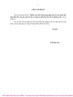 Luận văn Thạc sĩ Khoa học nông nghiệp: Nghiên cứu ảnh hưởng hoạt động sinh kế của người dân vùng đệm đến công tác quản lý, bảo vệ rừng của Khu bảo tồn Sao la Quảng Nam