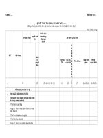 Mẫu Quyết toán thu ngân sách nhà nước, vay ngân sách địa phương