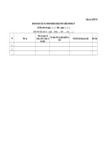 Mẫu Danh sách các vụ tham nhũng được phát hiện trong kỳ (Biểu số: 02/PCTN)