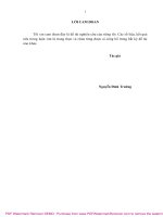 Luận văn Thạc sĩ Khoa học nông nghiệp: Nghiên cứu đặc điểm cấu trúc lâm phần và tái sinh tự nhiên loài Trám trắng (Canarium album Lour. Raeusch) tại huyện Đông giang, tỉnh Quảng