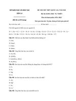 Đề thi thử THPT Quốc gia năm 2021 môn Hóa Sở GD&ĐT Sơn La