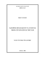 Tạm đình chỉ giải quyết vụ án dân sự trong tố tụng dân sự Việt Nam