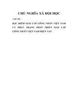 ĐẶC điểm GIAI cấp CÔNG NHÂN VIỆT NAM và THỰC TRẠNG PHÁT TRIỂN GIAI cấp CÔNG NHÂN VIỆT NAM HIỆN NAY (2)