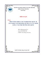 Marketing quốc tế   Xuất khẩu sản phẩm bộ tách trà của công ty minh long 1 vào thị trường hàn quốc