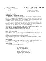 Đề KSCL Ngữ Văn 12 năm 2018 – 2019 trường THPT Nguyễn Viết Xuân – Vĩnh Phúc lần 1