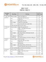 Tải Mục lục sách giáo viên Tiếng Việt 2 Cánh Diều - HoaTieu.vn