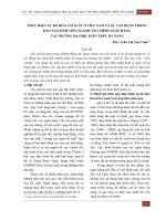 Thực hiện tự do hóa lãi suất ở Việt Nam và sự vận dụng trong đào tạo sinh viên ngành tài chính ngân hàng tại Trường Đại học Kiến trúc Đà Nẵng