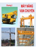 Bài giảng Máy xây dựng: Chương 2 - Nguyễn Hữu Chí