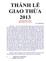 THANH LE GIAO THUA 2013