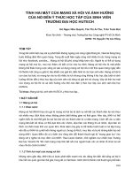 Tính hai mặt của mạng xã hội và ảnh hưởng của nó đến ý thức học tập của sinh viên Trường Đại học HUTECH