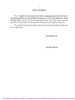 Luận văn Thạc sĩ Khoa học nông nghiệp: Nghiên cứu hiện trạng và đề xuất các giải pháp quản lý bảo tồn cây cổ thụ trong hệ thống cây xanh đô thị tại hai quận Sơn Trà và