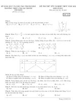 Đề thi thử Toán tốt nghiệp THPT 2021 trường Cầm Bá Thước - Thanh Hóa - TOANMATH.com