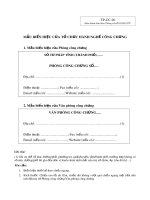 Mẫu Biển hiệu của tổ chức hành nghề công chứng (Mẫu số TP-CC-20)