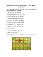 Đề thi Trạng Nguyên Tiếng Việt lớp 4 năm 2020-2021 - Vòng 18