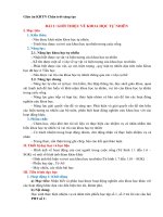 Giáo án khoa học tự nhiên 6 sách chân trời sáng tạo