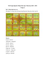 Đề thi Trạng Nguyên Tiếng Việt lớp 5 năm 2018-2019 - Vòng 12