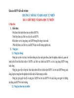 Giáo án khoa học tự nhiên 6 sách kết nối tri thức với cuộc sông