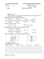 De thi KTDKCKII Lop 3 Toan