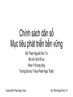 Chinh sach dan so   muc tieu phat trien ben vung 