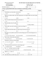 Đề thi Trạng Nguyên Toán lớp 2 năm 2017 - 2018 - Trường TH Thị Trấn Diêm Điền