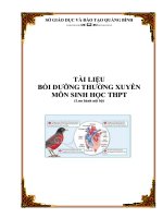 Tài liệu Bồi dưỡng thường xuyên môn Sinh học THPT: Những kiến thức cơ bản về sinh lý máu - hệ tuần hoàn (phần 1) phục vụ giảng dạy sinh học THPT