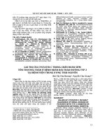 Giá trị của cystatin C trong chẩn đoán sớm tổn thương thận ở bệnh nhân đái tháo đường typ 2 tại Bệnh viện Trung ương Thái Nguyên