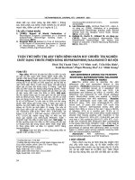 Tuân thủ điều trị ARV trên bệnh nhân HIV có điều trị nghiện chất dạng thuốc phiện bằng buprenophine/naloxone ở Hà Nội