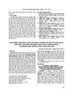 Đặc điểm lâm sàng, cận lâm sàng và một số yếu tố liên quan đến kết quả điều trị bệnh nhân sốc nhiễm khuẩn tại bệnh viện Trung ương Thái Nguyên