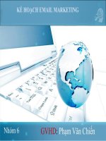 KẾ HOẠCH EMAIL MARKETING  