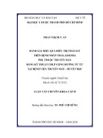 Đánh giá hiệu quả điều trị thải sắt trên bệnh nhân thalassemia phụ thuộc truyền máu bằng kỹ thuật chụp cộng hưởng từ t2 tại bệnh viện truyền máu   huyết học 