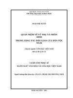 Quan niệm về vũ trụ và nhân sinh trong sáng tác dân gian của dân tộc ngái 